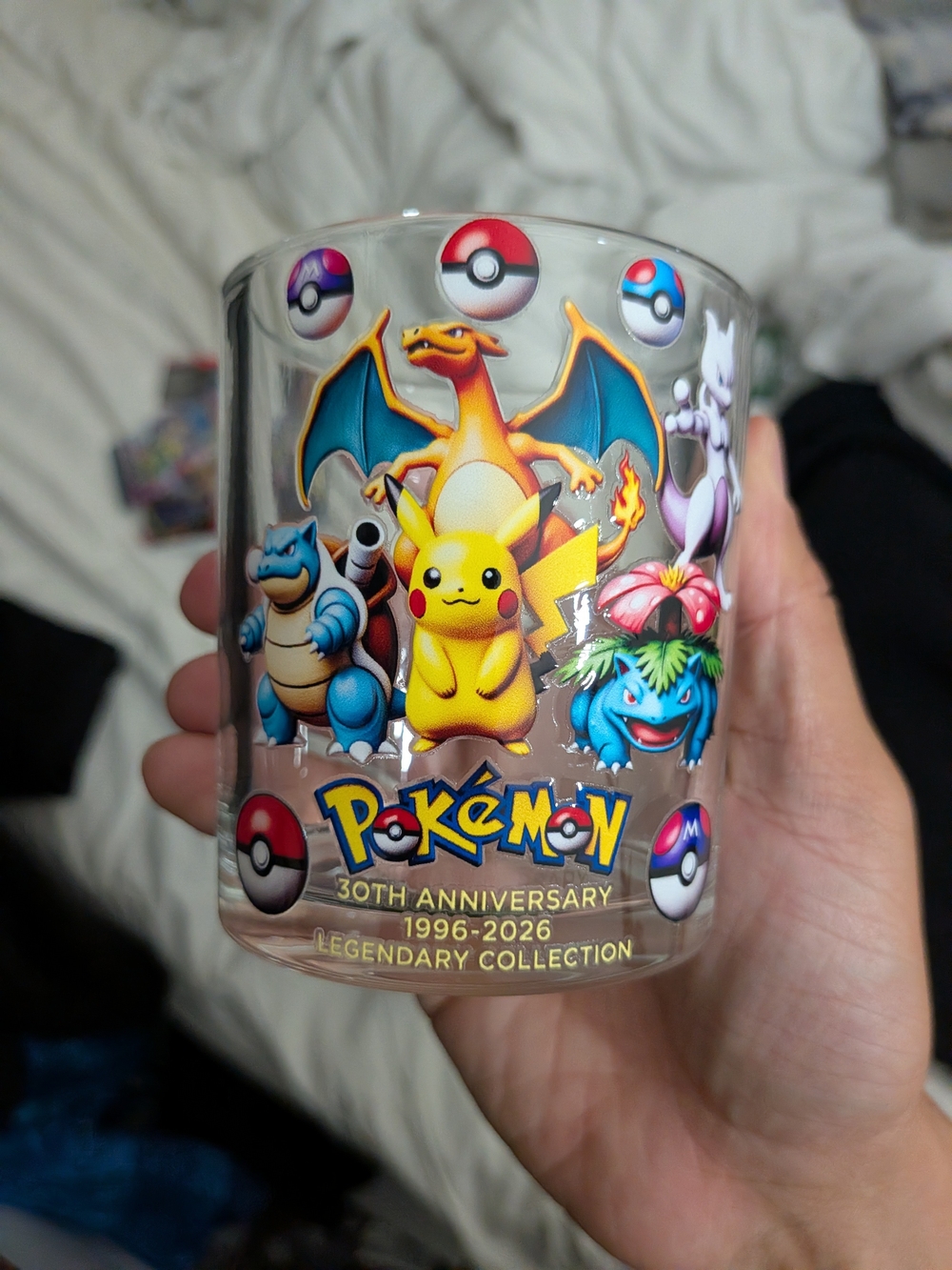 Pokémon 30th Anniversary Glass - Pikachu & Starters Glass